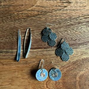 Show off your Summer- Silver Earrings